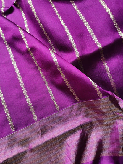 BLUE KORA PURE HANDLOOM BANARASI SAREE