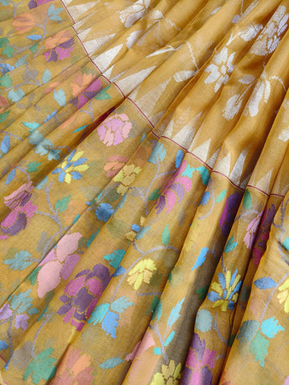 PITAMBARI REAL JARI COTTON PURE HANDLOOM BANARASI SAREE