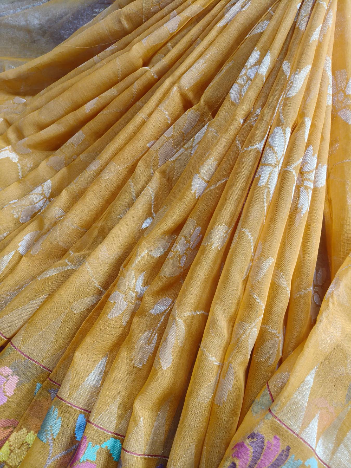 PITAMBARI REAL JARI COTTON PURE HANDLOOM BANARASI SAREE