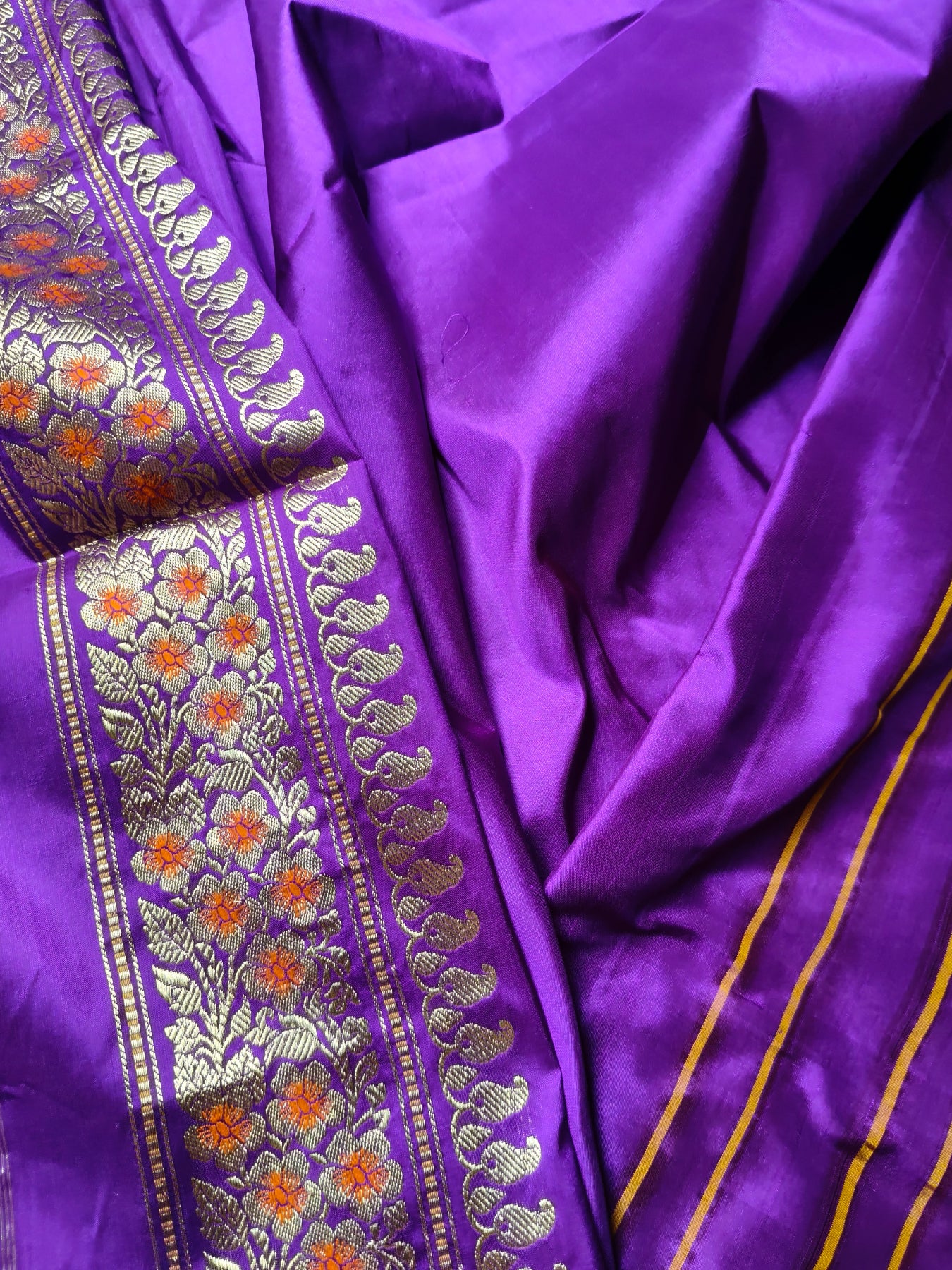 TEAL BLUE SILK PURE HANDLOOM BANARASI SAREE
