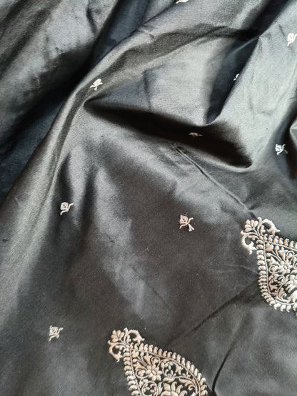 BLACK SILK PURE HANDLOOM PAITHANI SAREE