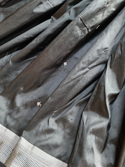 BLACK SILK PURE HANDLOOM PAITHANI SAREE