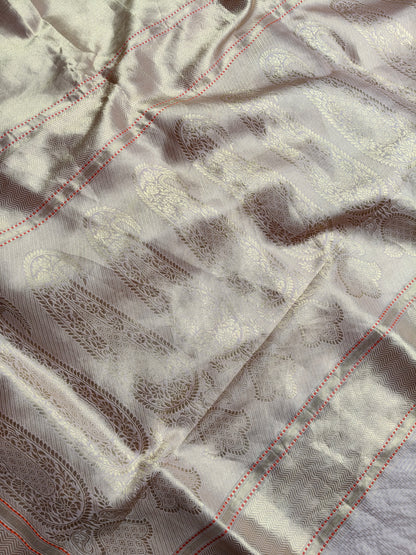 GOLD KATAN TISSUE PURE HANDLOOM BANARASI SAREE