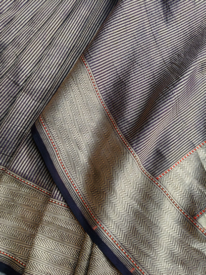 PURPLE GOLD KATAN TISSUE PURE HANDLOOM BANARASI SAREE