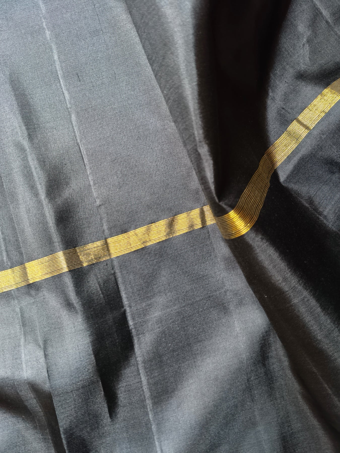 OLIVE GREEN GREY MAUVE SILK PURE HANDLOOM KANJIVARAM MUBBAGAM SAREE