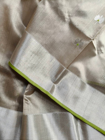 CARAMEL SILK PURE HANDLOOM CHANDERI SAREE