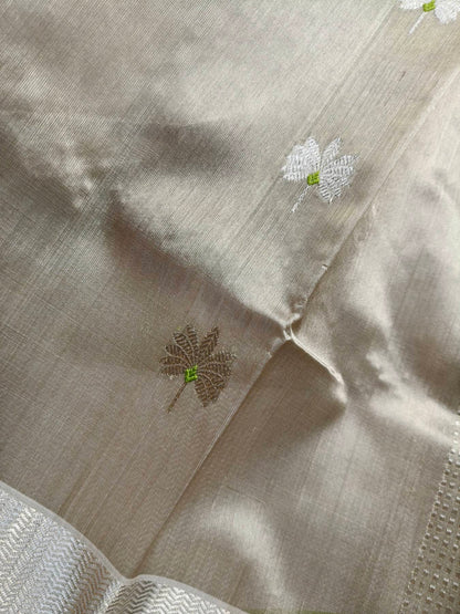 CARAMEL SILK PURE HANDLOOM CHANDERI SAREE