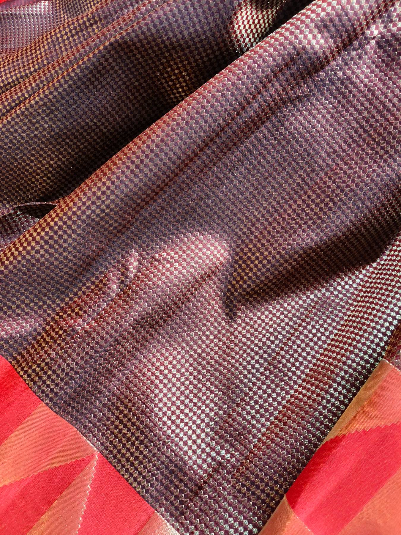 BROWN GOLD  SILK PURE HANDLOOM KANJIVARAM SAREE
