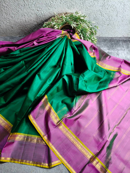GREEN SILK PURE HANDLOOM KANJIVARAM SAREE