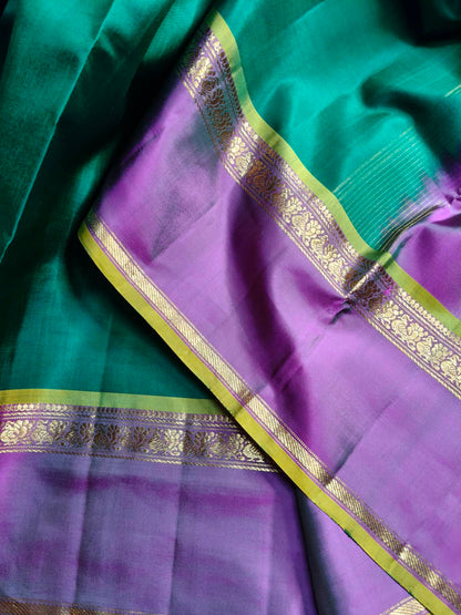 GREEN SILK PURE HANDLOOM KANJIVARAM SAREE