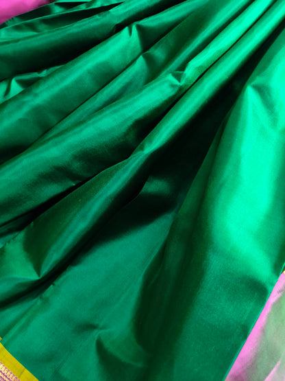 GREEN SILK PURE HANDLOOM KANJIVARAM SAREE