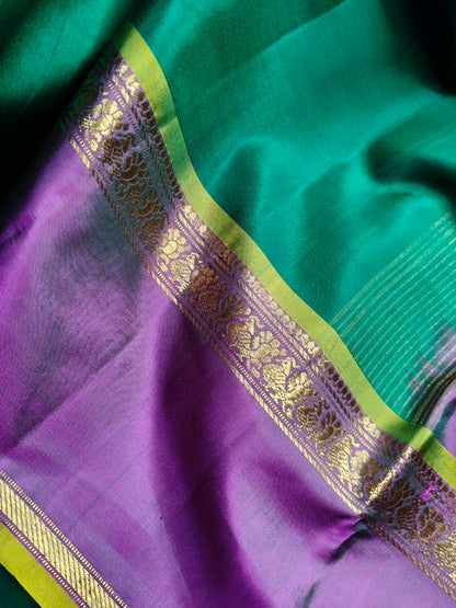 GREEN SILK PURE HANDLOOM KANJIVARAM SAREE