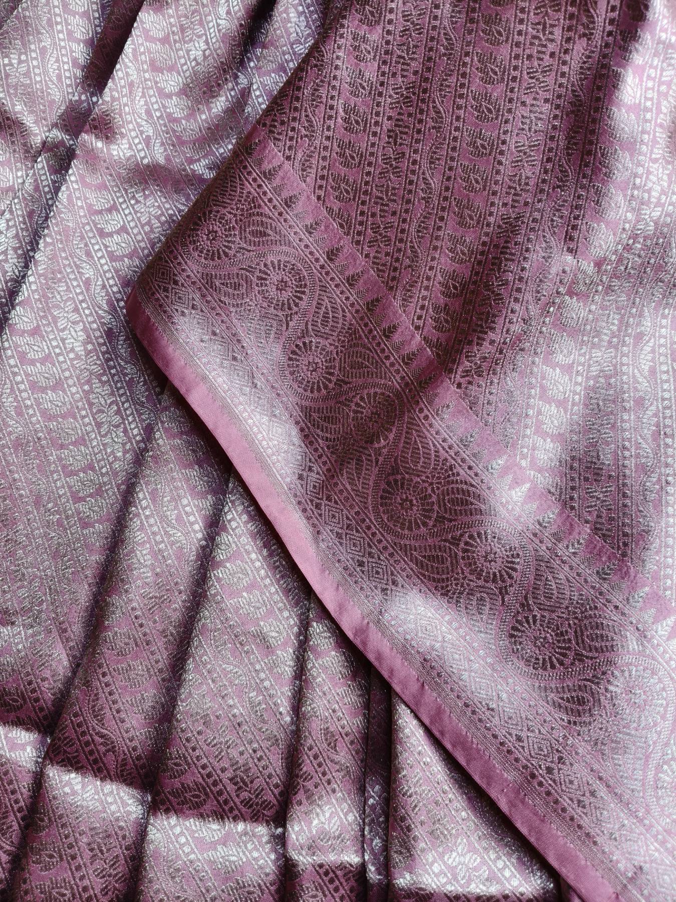 PINK SILK PURE HANDLOOM BANARASI SAREE