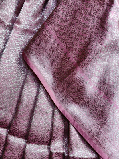 PINK SILK PURE HANDLOOM BANARASI SAREE