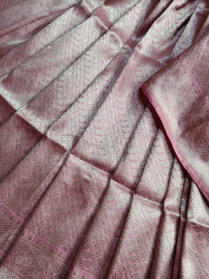 PINK SILK PURE HANDLOOM BANARASI SAREE