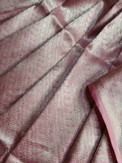 PINK SILK PURE HANDLOOM BANARASI SAREE