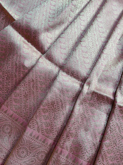 PINK SILK PURE HANDLOOM BANARASI SAREE