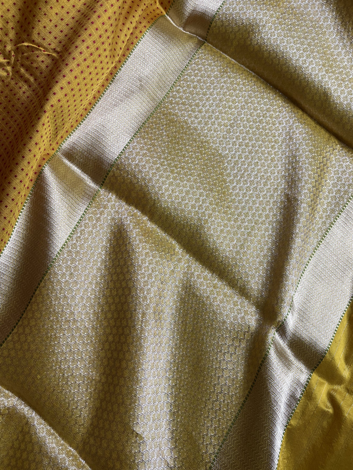 YELLOW ORANGE DO RUKHI SILK PURE HANDLOOM BANARASI SAREE