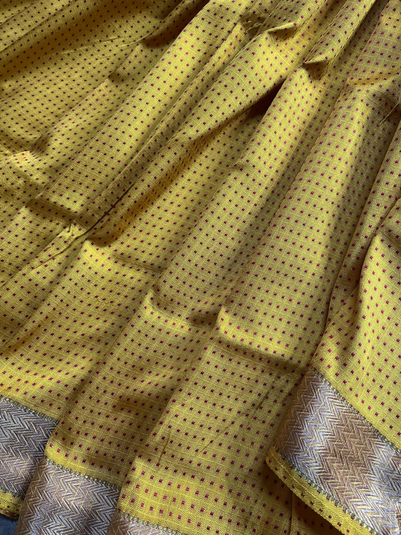YELLOW ORANGE DO RUKHI SILK PURE HANDLOOM BANARASI SAREE