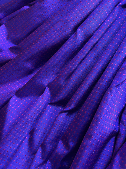 PURPLE PINK DO RUKHI SILK PURE HANDLOOM BANARASI SAREE