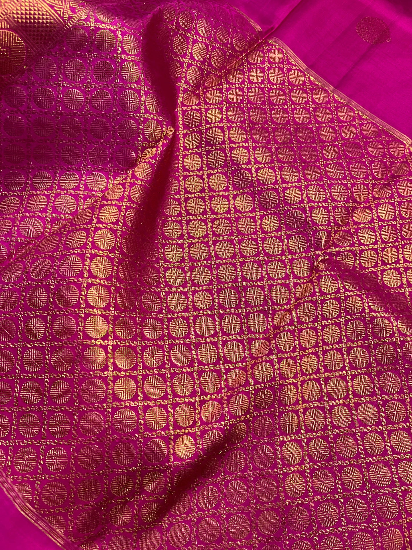 TWO TONE GREEN MUSTARD AND PINK SILK PURE HANDLOOM KANJIVARAM MUBBAGAM SAREE
