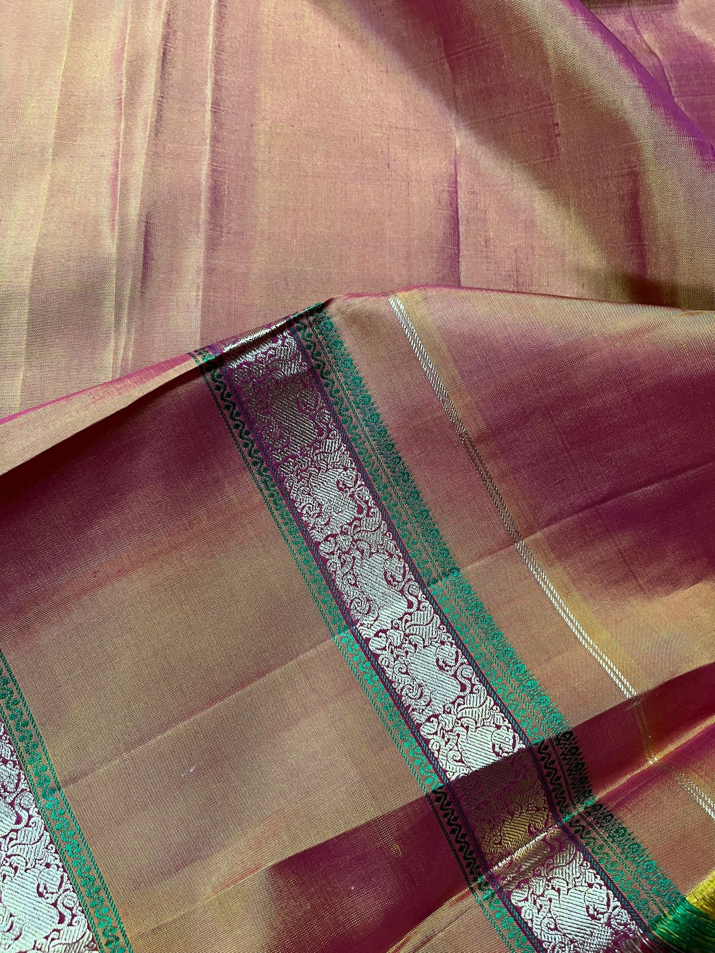 WINE SILK PURE HANDLOOM KANJIVARAM SAREE