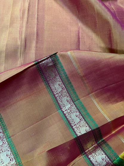 WINE SILK PURE HANDLOOM KANJIVARAM SAREE