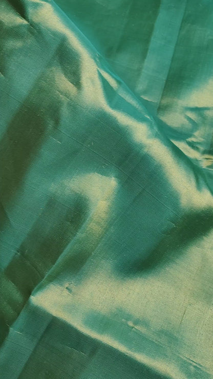 CORAL SICO PURE HANDLOOM GADWAL SAREE
