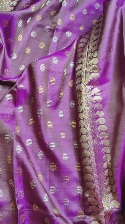 YELLOW TWILL SILK PURE HANDLOOM GADWAL SAREE